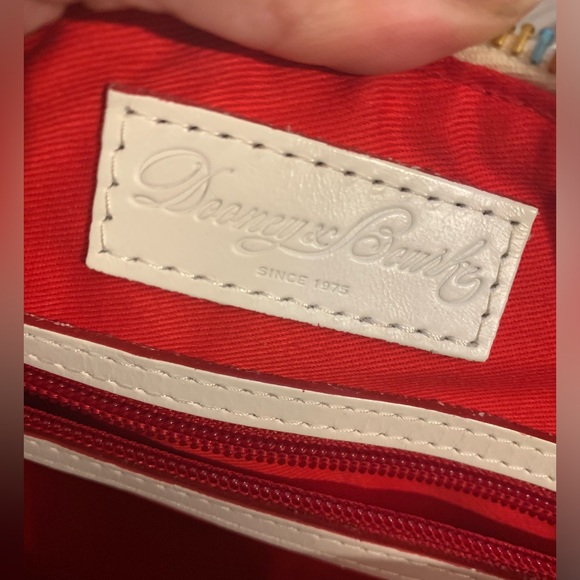 Dooney & Bourke  🌈 Rainbow zip ,Floral Satchel with crossbody strap EUC - Picture 4 of 15